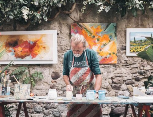 Brush Strokes Energize Trees in Paintings